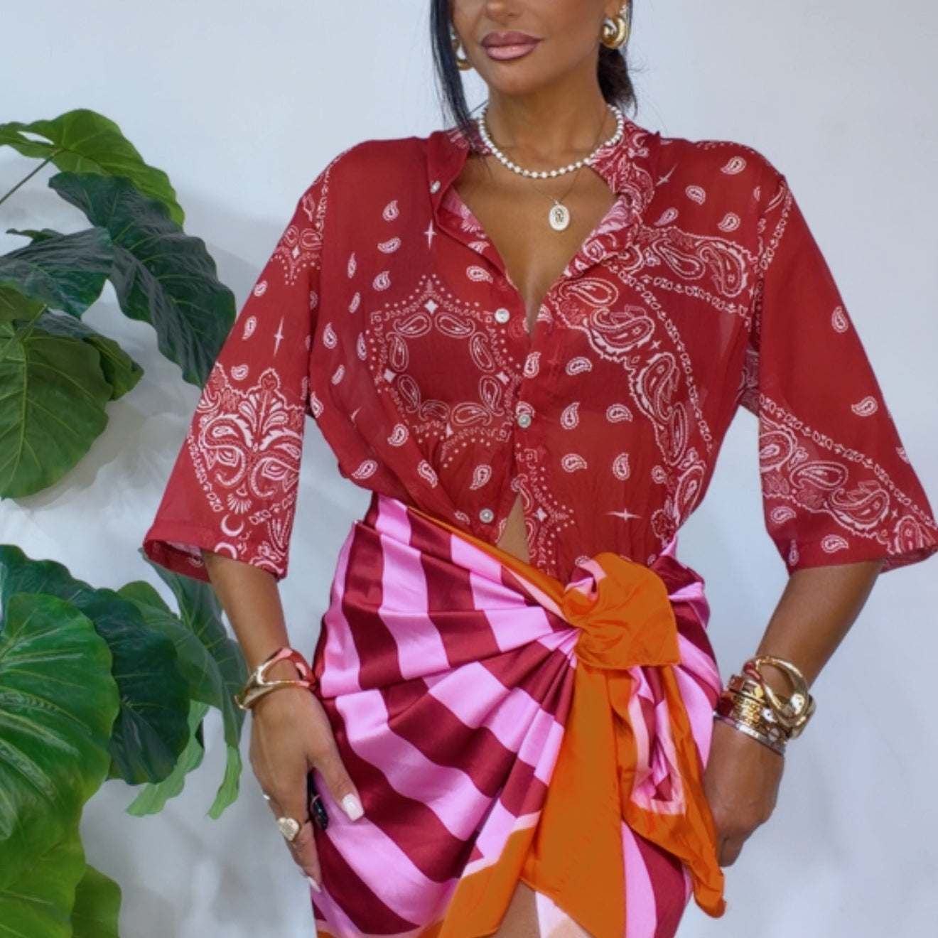 Coord Set “Bandana Contrasto”