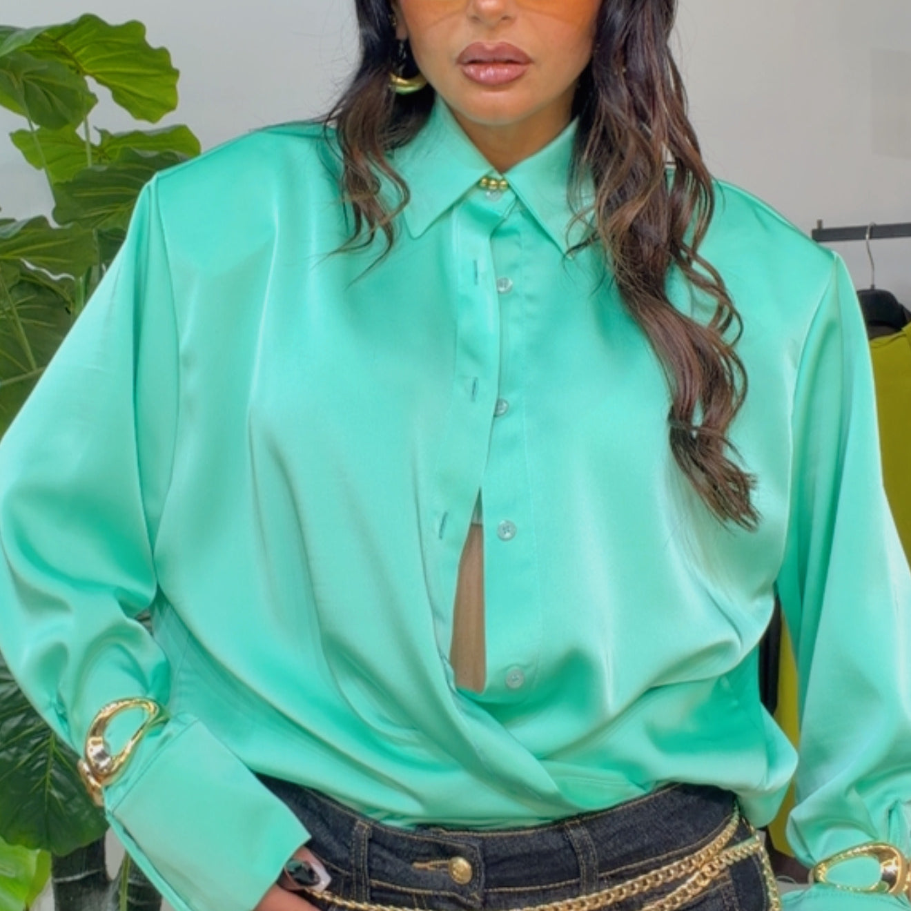 Camicia ‘Satin Spalline’ Just